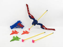 Bow_Arrow Set & Press Airplane Gun Set toys