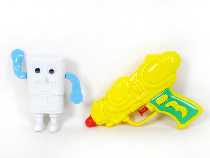 Water Gun & Wind-up Swimming Sponge Bob toys