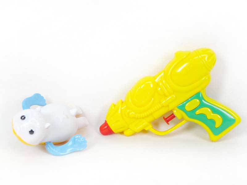 Water Gun & Wind-up Swimming Cat toys