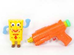 Water Gun & Wind-up Swimming Sponge Bob