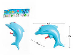海豚手压水枪(4色)