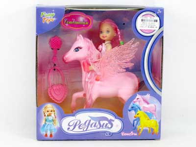 Pegasus & 3.5"Doll & Beauty Set(3C) toys