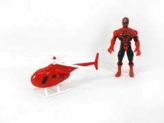 Helicopter & Spider Man toys