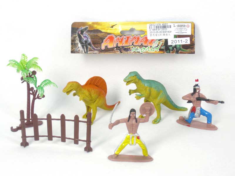 Dinosaur Set & Indian toys