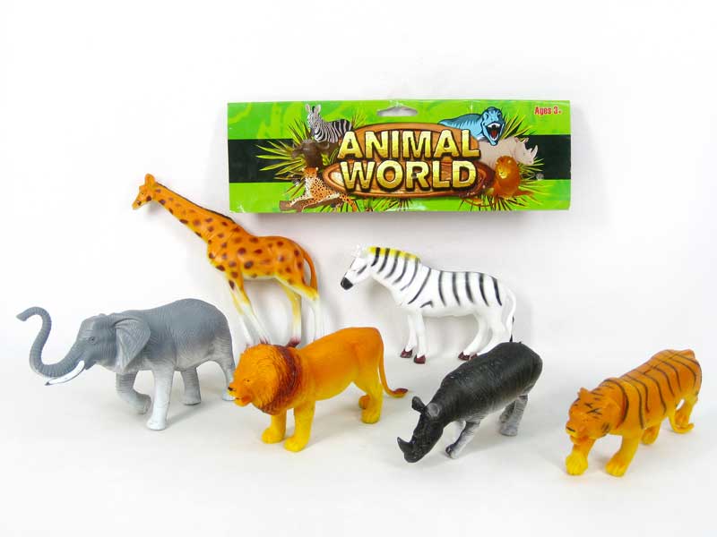 8＂Animal Set(6in1) toys