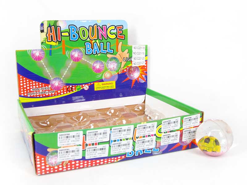 5.5CM Bounce Ball W/L(12in1) toys
