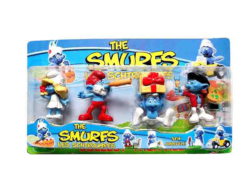 3inch The Smurfs(4in1) toys