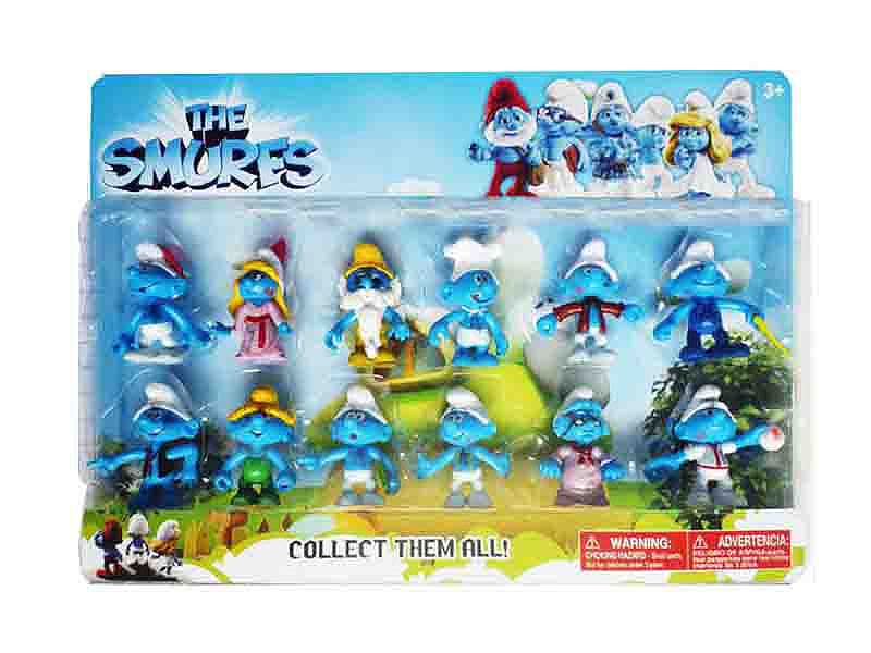 2.5inch The Smurfs(12in1) toys