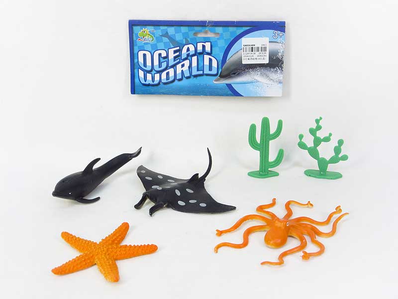 5inch Ocean Animal(4in1) toys