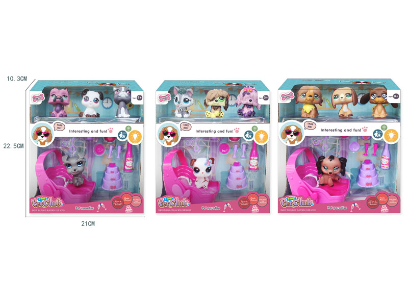 Dog Set W/L_M(4in1) toys