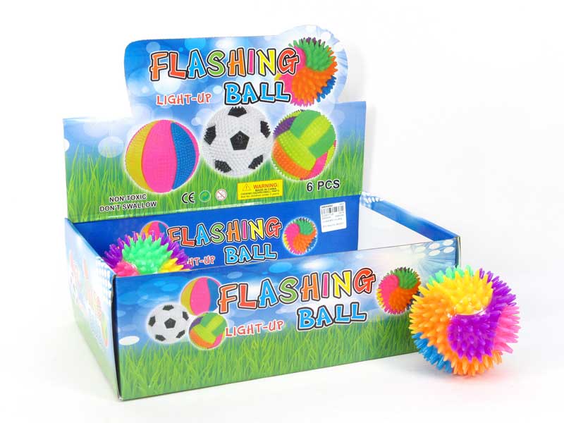 6cm Rainbow Ball W/L(6in1） toys