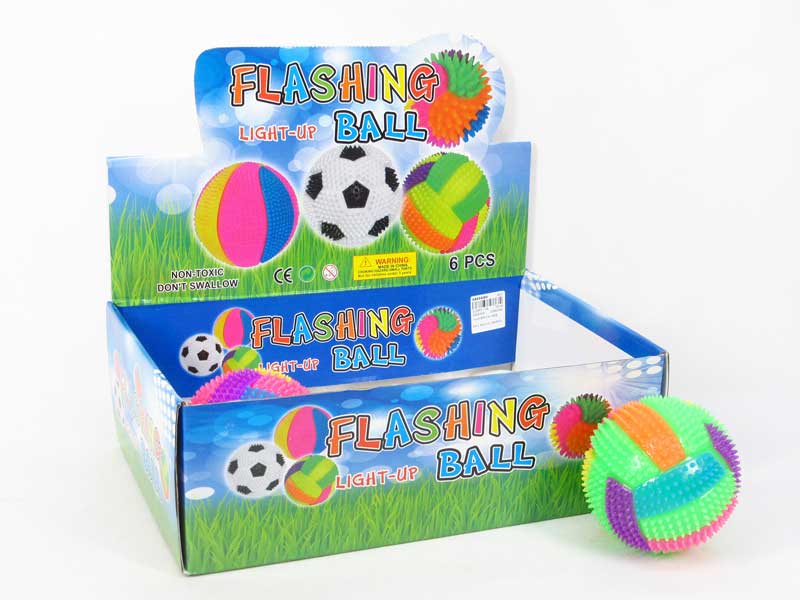 10cm Vollyball W/L(6in1) toys