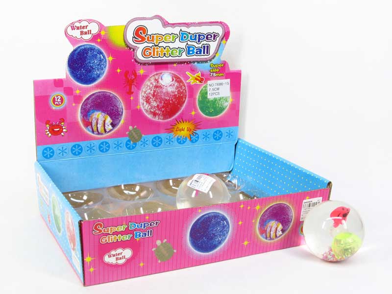 7.5cm Bounce Ball W/L(12in1) toys