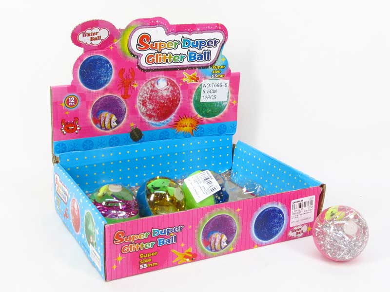 5.5cm Bounce Ball W/L(12in1) toys