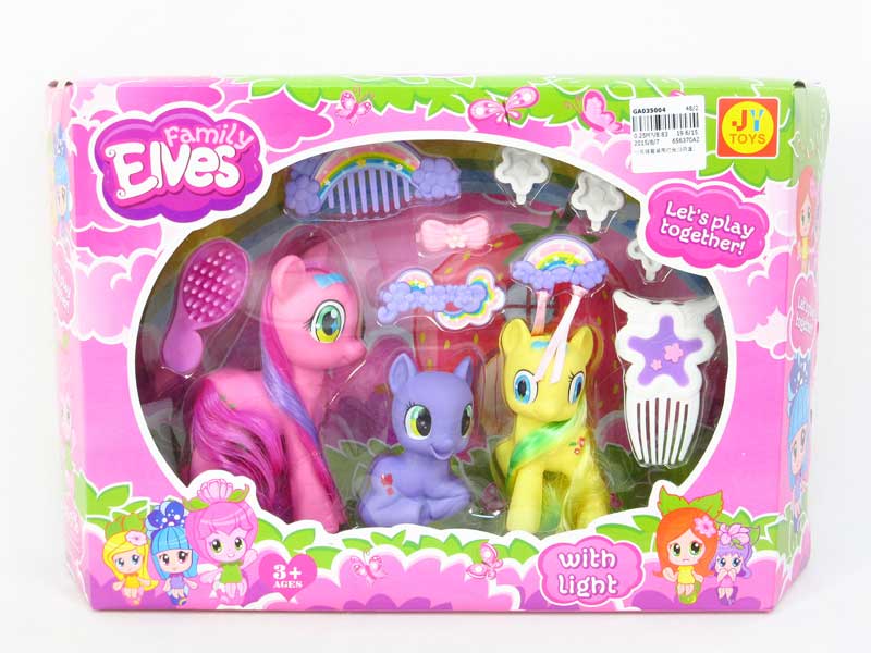 Horse Set W/L(3in1) toys