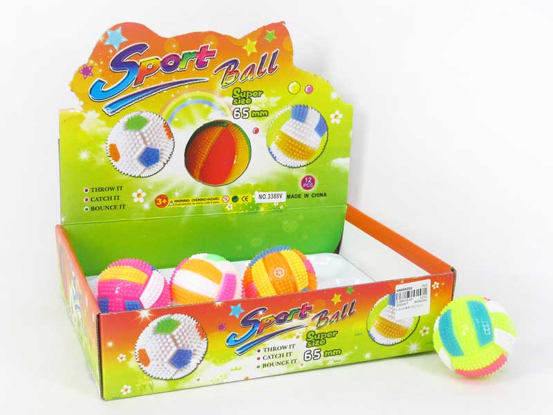 6.5cm Vollyball W/L(12pcs) toys