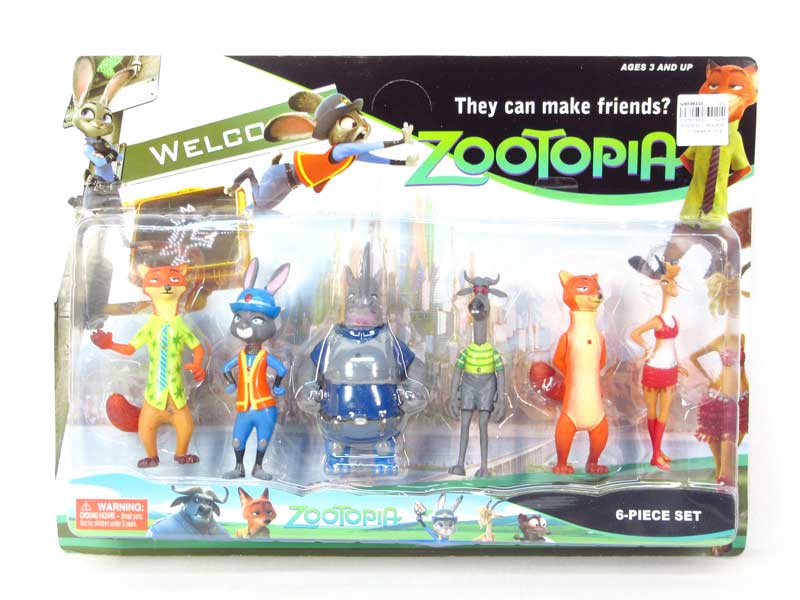 5-5.5inch Animal(6in1) toys