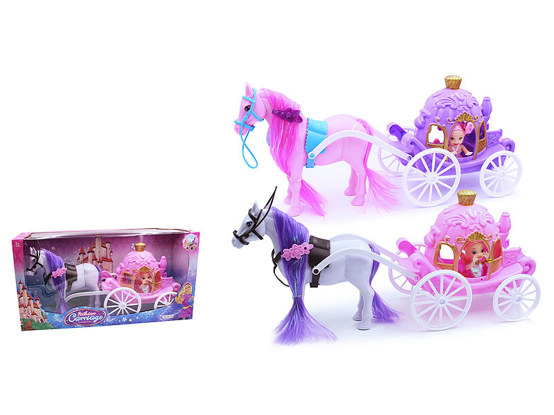 Carriage & 3.5inch Doll(2C) toys
