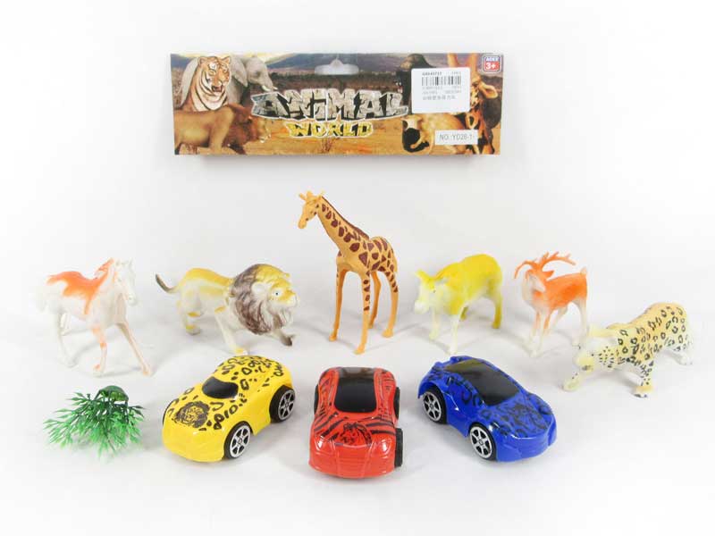 Animal Set & Pull Back Car toys