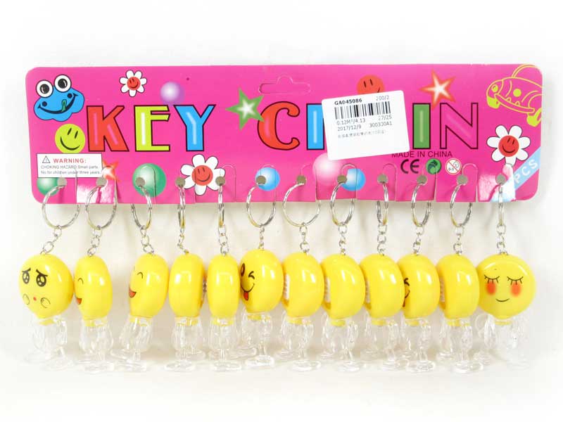 Key Smiling Face; W/L(12in1) toys
