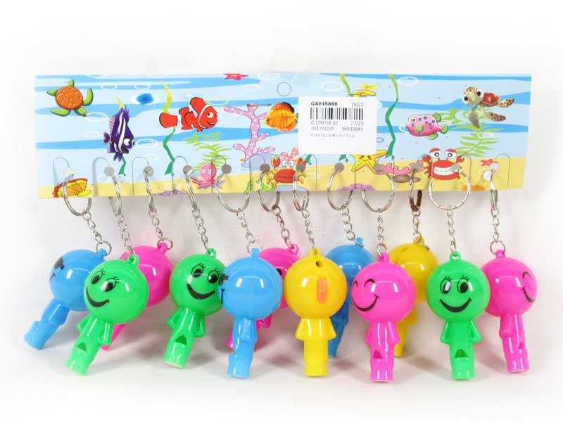 Key Whistle W/L)12in1) toys
