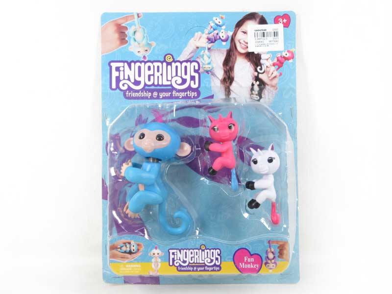 5.5inch Finger Monkey W/L_S & 3.5inch Finger Beat(3in1) toys