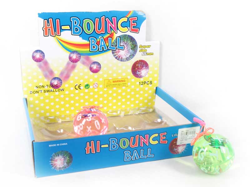 6.5CM Bounce Ball W/L(12in1) toys