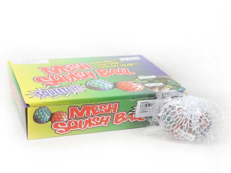 7CM Mesh Squish Ball W/L(12in1) toys