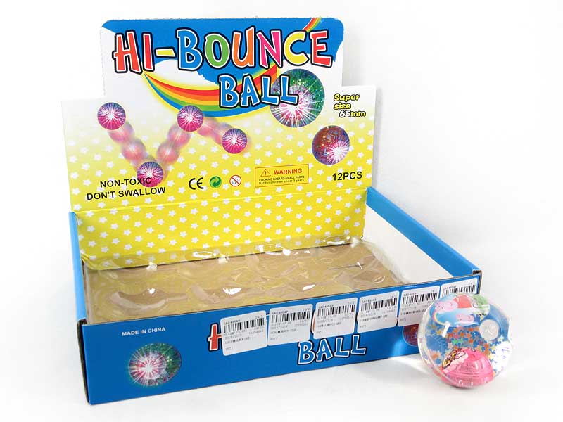 6.5CM Bounce Ball W/L(12in1) toys