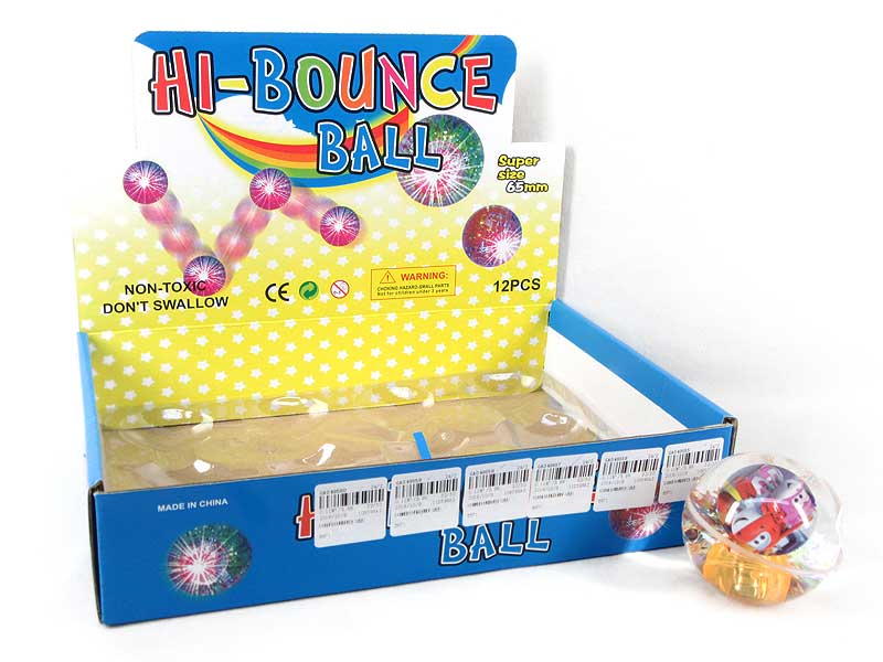 6.5CM Bounce Ball W/L(12in1) toys