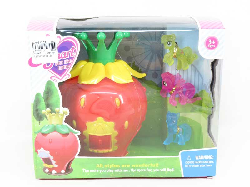 Strawberry House Set(2S) toys