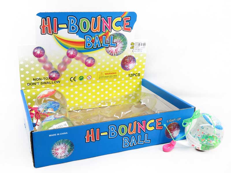 6.5CM Bounce Ball W/L(12pcs) toys