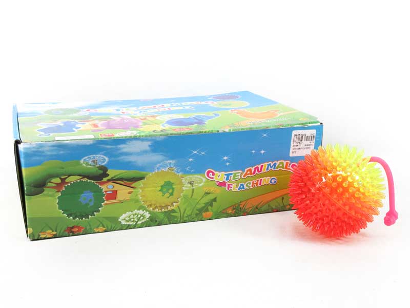 10CM Massage Ball W/L_Whistle(6in1) toys