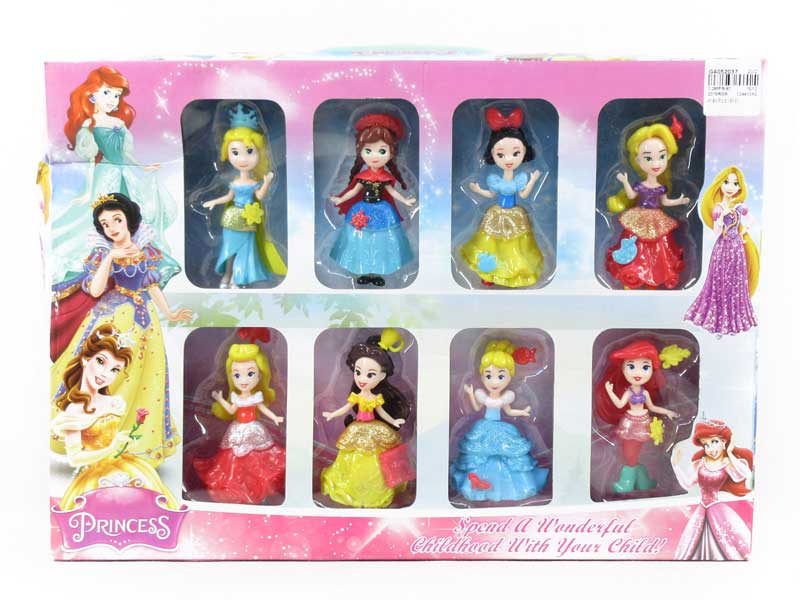 4inch Disney Princess(8in1) toys