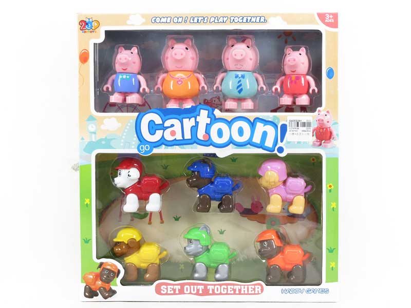 Pig & Dog toys