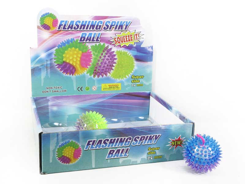 7.5cm Massage Ball W/L_Whistle(12in1) toys