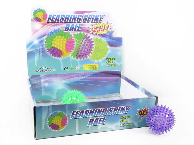 7.5cm Massage Ball W/L_Whistle(6in1) toys