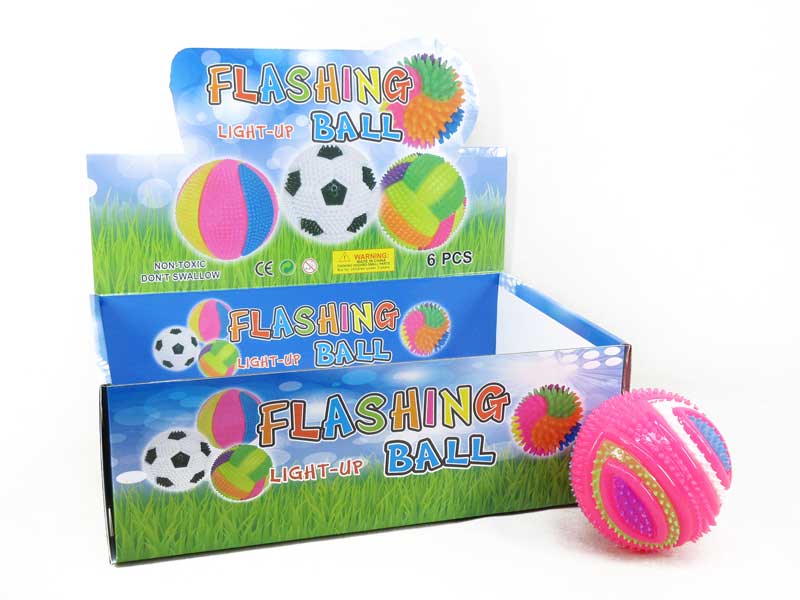 10cm Ball W/L_Whistle(6in1) toys