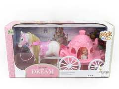 Carriage & 3inch Doll