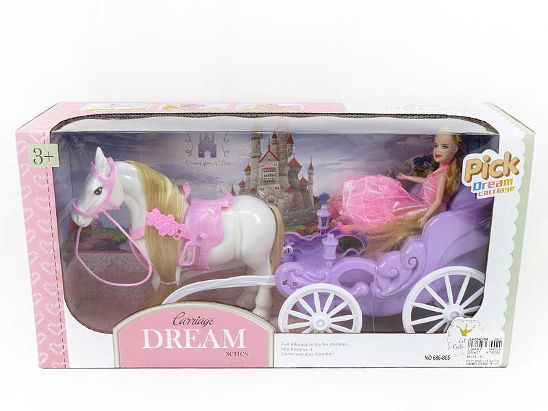 Carriage & 7inch Doll toys