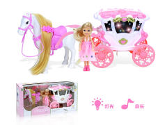 Carriage W/L_M & 5inch Doll toys