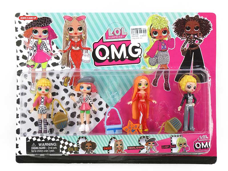 4inch Surprise Girl & Bag(4in1) toys