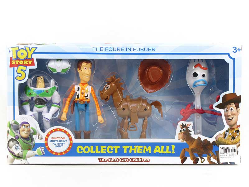 Toy Story Spacemen & Cowboy & Neddy & Fork toys