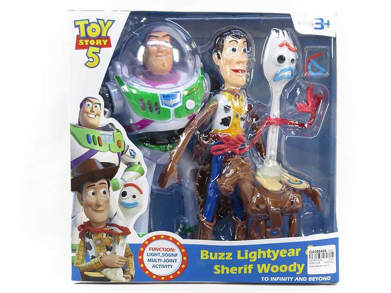 Toy Story Spacemen W/L_M & Cowboy & Neddy & Fork toys