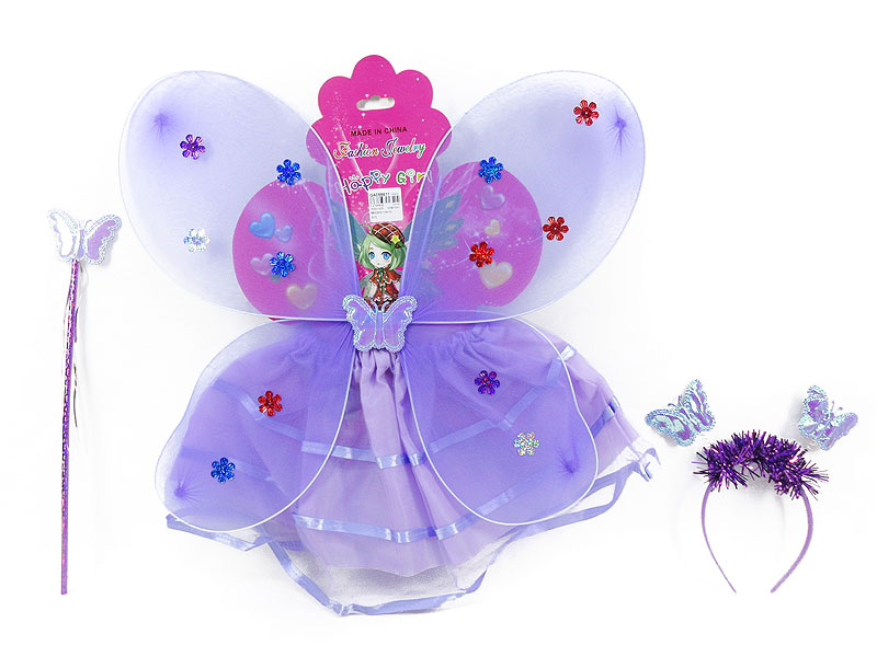 Butterfly Wings & Skirt & Angel Stick & Hairpin toys