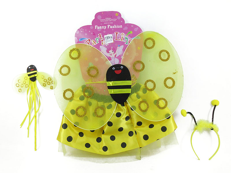 Butterfly & Stick & Hairpin & Skirt toys
