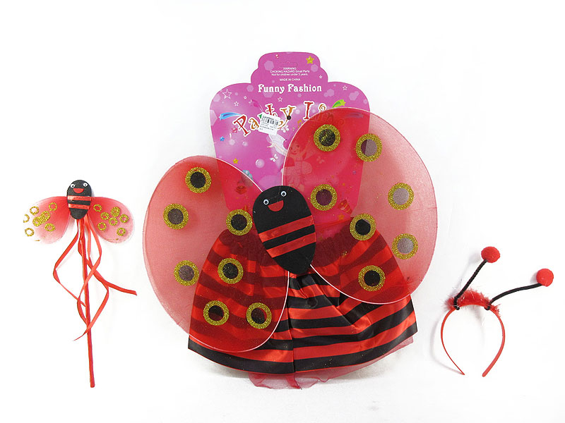 Ladybird Wings & Stick & Hairpin & Skirt toys