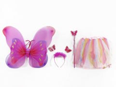 Butterfly Wings & Stick & Hairpin & Skirt