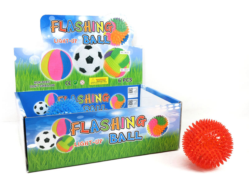 10CM Ball W/L(6in1) toys