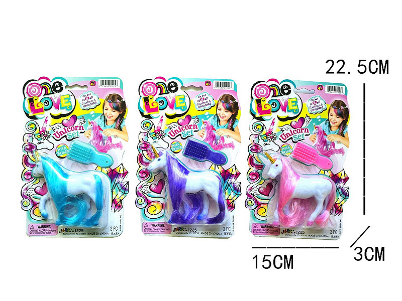 Flocked Unicorn(3C) toys